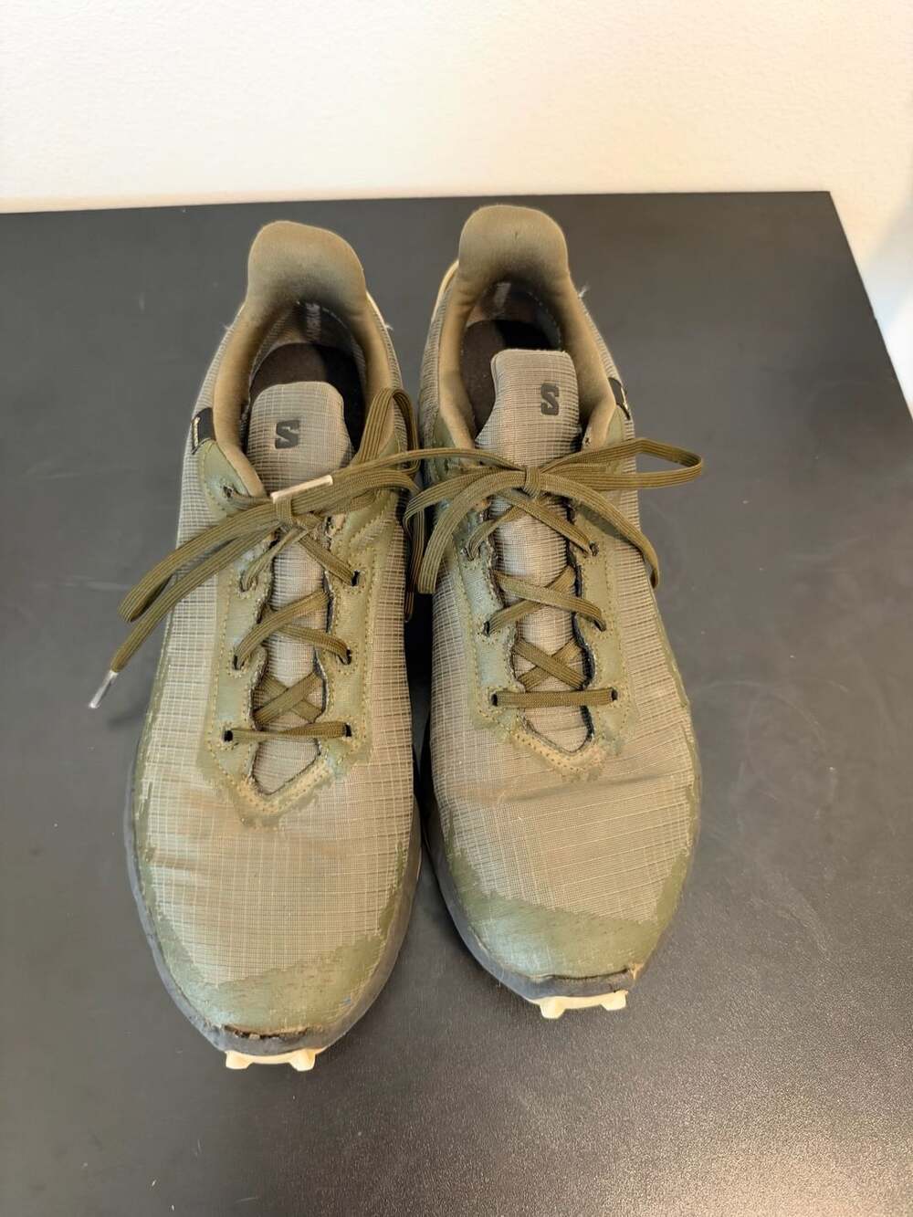 Salomon Alphacross 4 GTX Size 11 Olive Night Trail Running Shoes